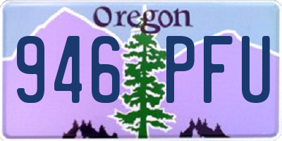 OR license plate 946PFU