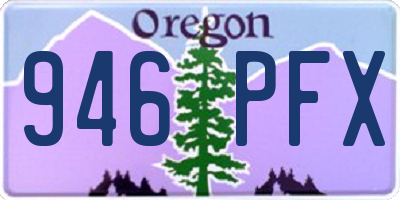 OR license plate 946PFX