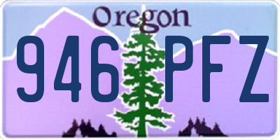 OR license plate 946PFZ
