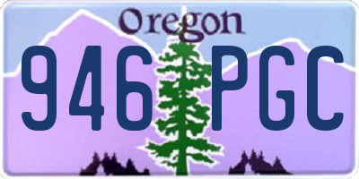 OR license plate 946PGC