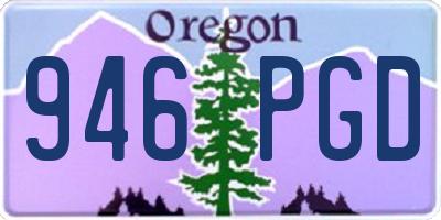OR license plate 946PGD