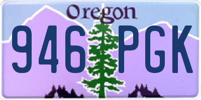 OR license plate 946PGK
