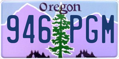 OR license plate 946PGM
