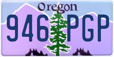 OR license plate 946PGP