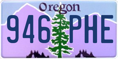 OR license plate 946PHE