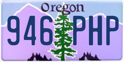 OR license plate 946PHP