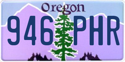 OR license plate 946PHR