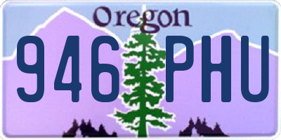 OR license plate 946PHU