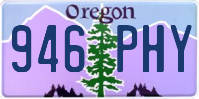 OR license plate 946PHY