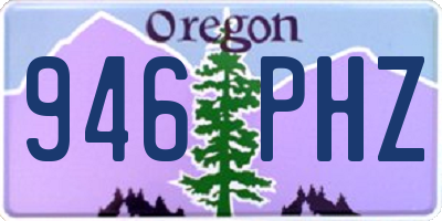 OR license plate 946PHZ