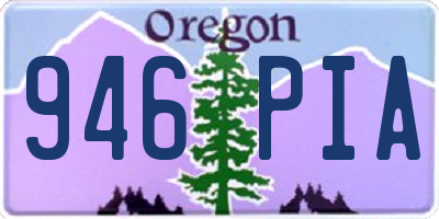 OR license plate 946PIA