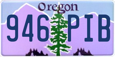 OR license plate 946PIB