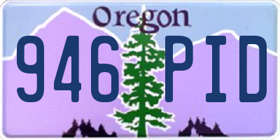 OR license plate 946PID