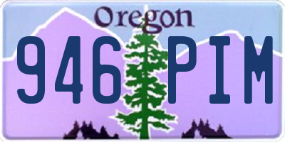 OR license plate 946PIM