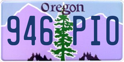 OR license plate 946PIO