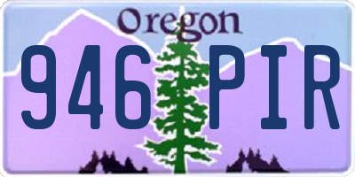 OR license plate 946PIR