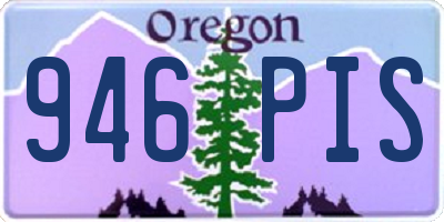 OR license plate 946PIS