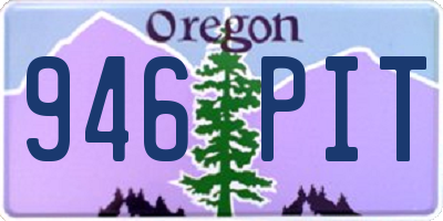OR license plate 946PIT