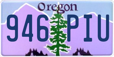 OR license plate 946PIU