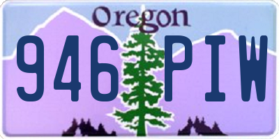 OR license plate 946PIW