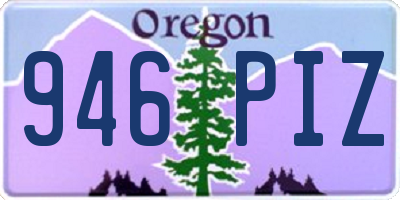 OR license plate 946PIZ