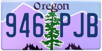 OR license plate 946PJB