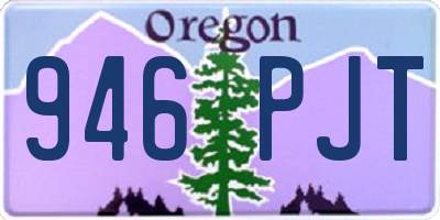 OR license plate 946PJT