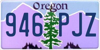 OR license plate 946PJZ