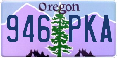 OR license plate 946PKA