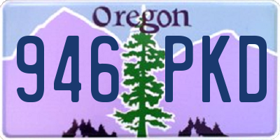 OR license plate 946PKD