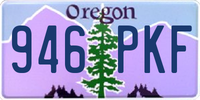 OR license plate 946PKF