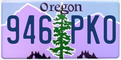 OR license plate 946PKO