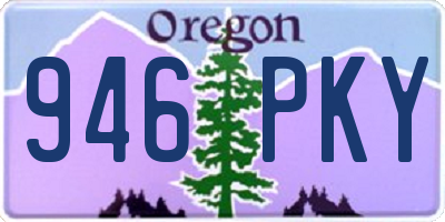 OR license plate 946PKY