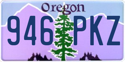 OR license plate 946PKZ