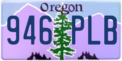 OR license plate 946PLB