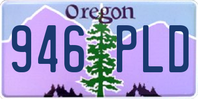 OR license plate 946PLD