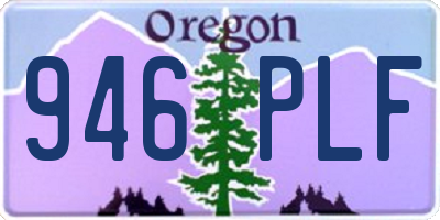 OR license plate 946PLF