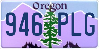 OR license plate 946PLG