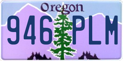 OR license plate 946PLM