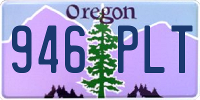OR license plate 946PLT