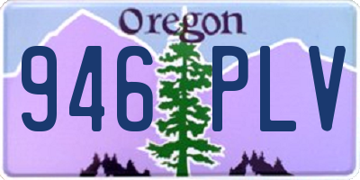 OR license plate 946PLV