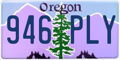 OR license plate 946PLY