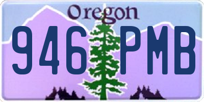 OR license plate 946PMB