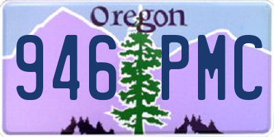 OR license plate 946PMC