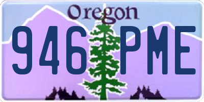 OR license plate 946PME