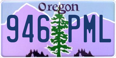 OR license plate 946PML
