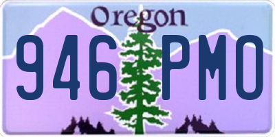 OR license plate 946PMO