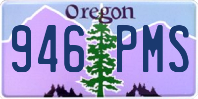 OR license plate 946PMS