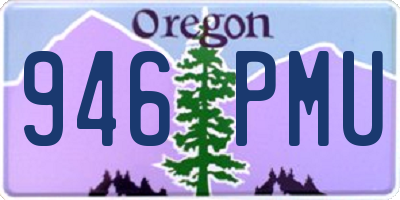 OR license plate 946PMU