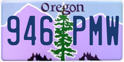 OR license plate 946PMW